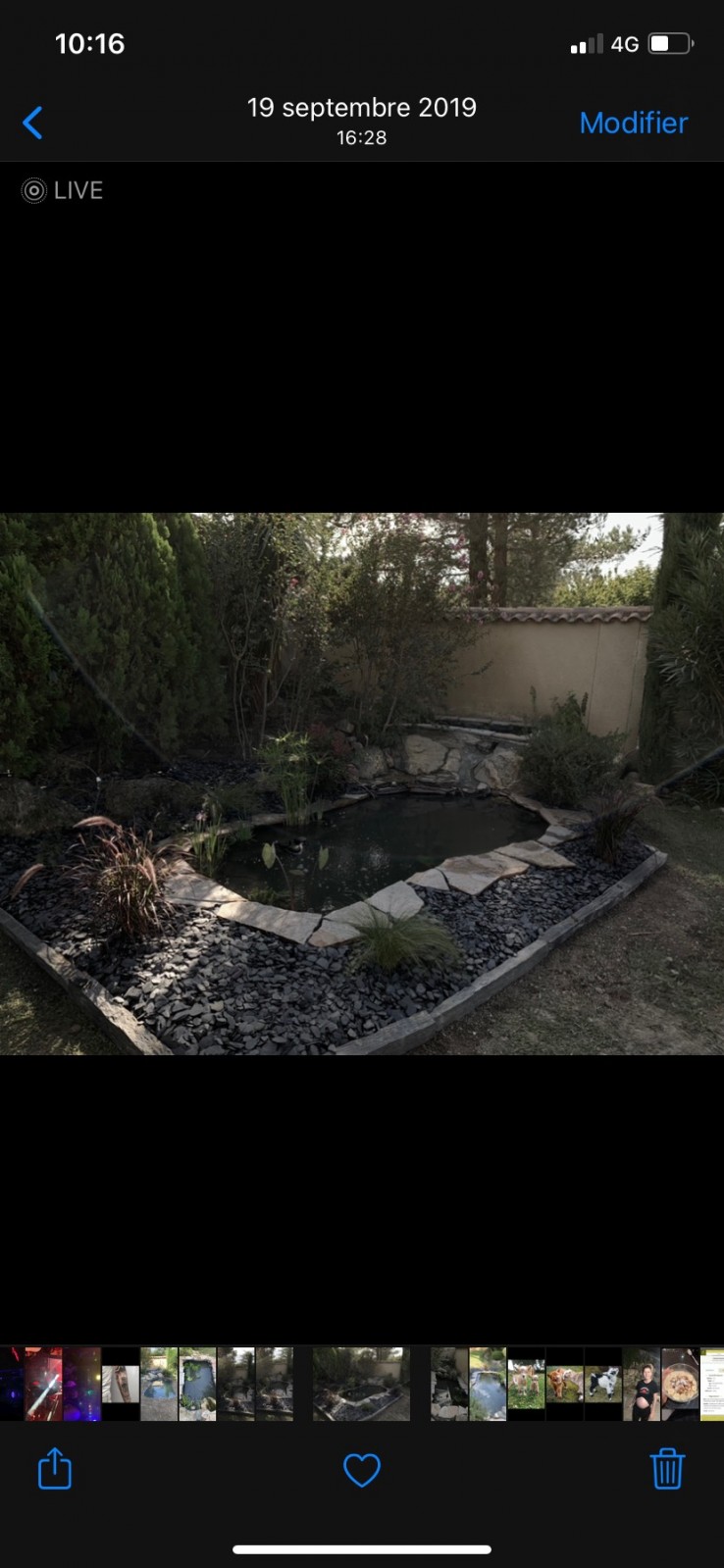 Agrandissement bassin à poisson