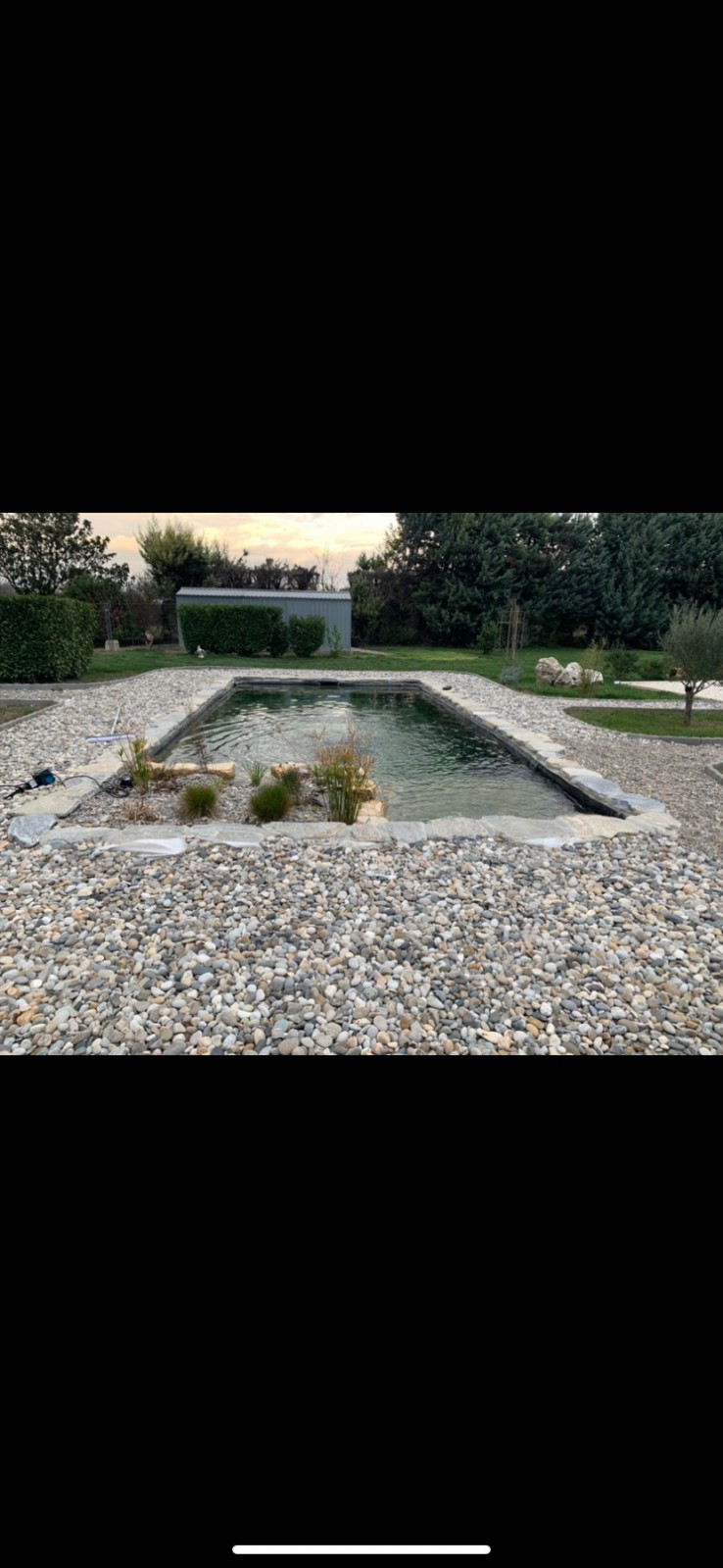 Création d'une piscine naturelle  dans le Vaucluse