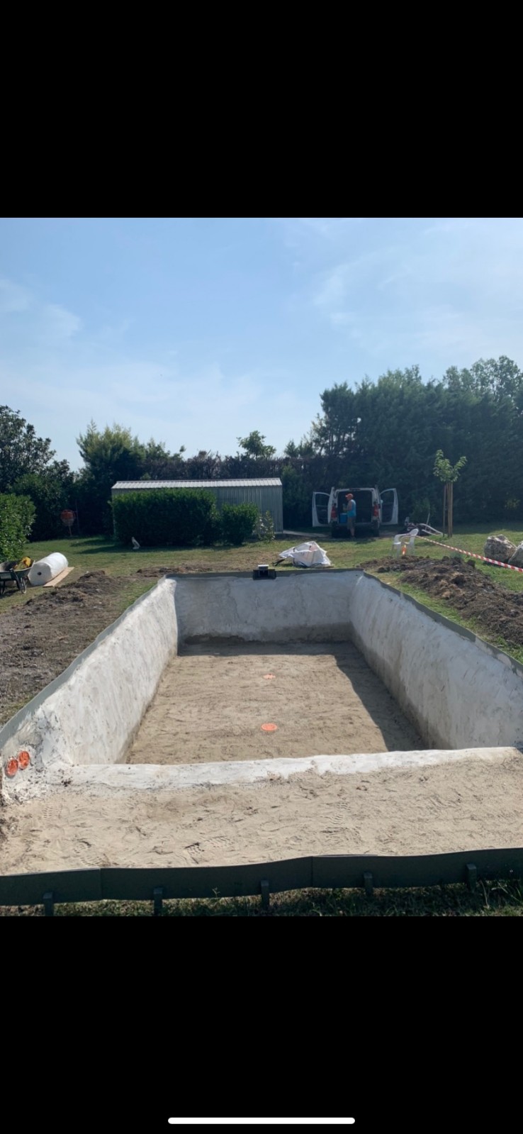 Etape de création d'un bassin de baignade
