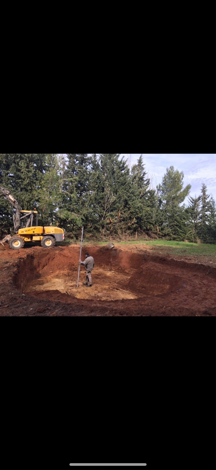 Etape de création de piscine Naturelle