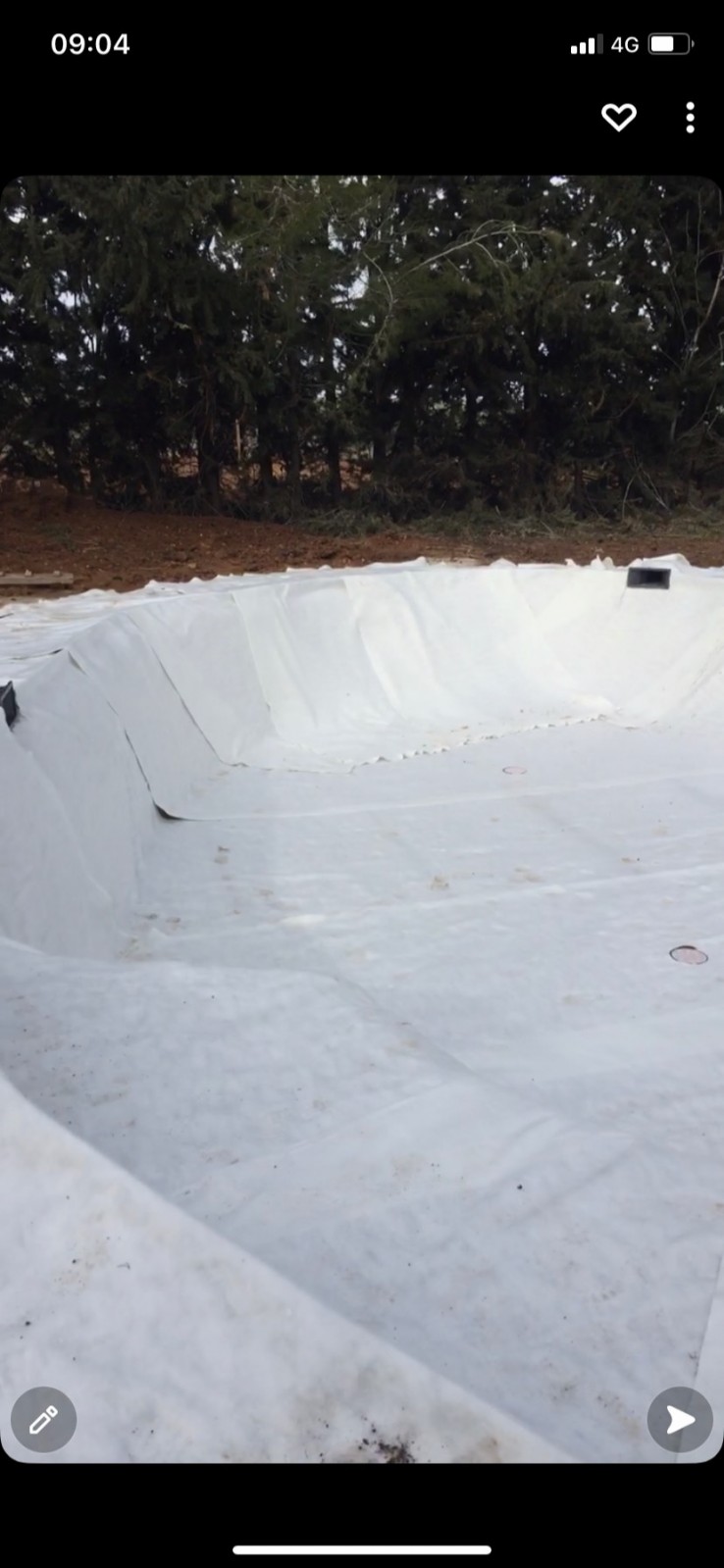 Etape de création bassin de baignade