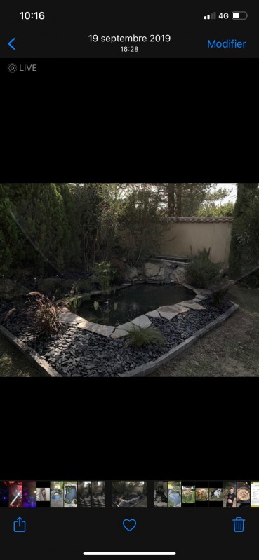 Agrandissement bassin à poisson