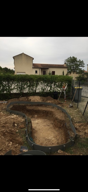 Terrassement bassin à poisson