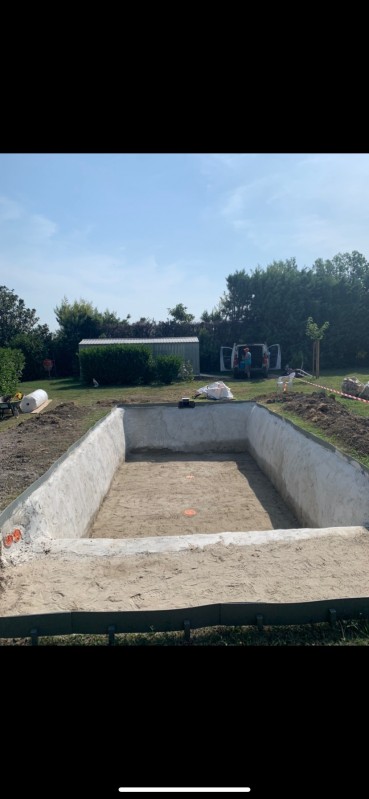 Etape de création d'un bassin de baignade