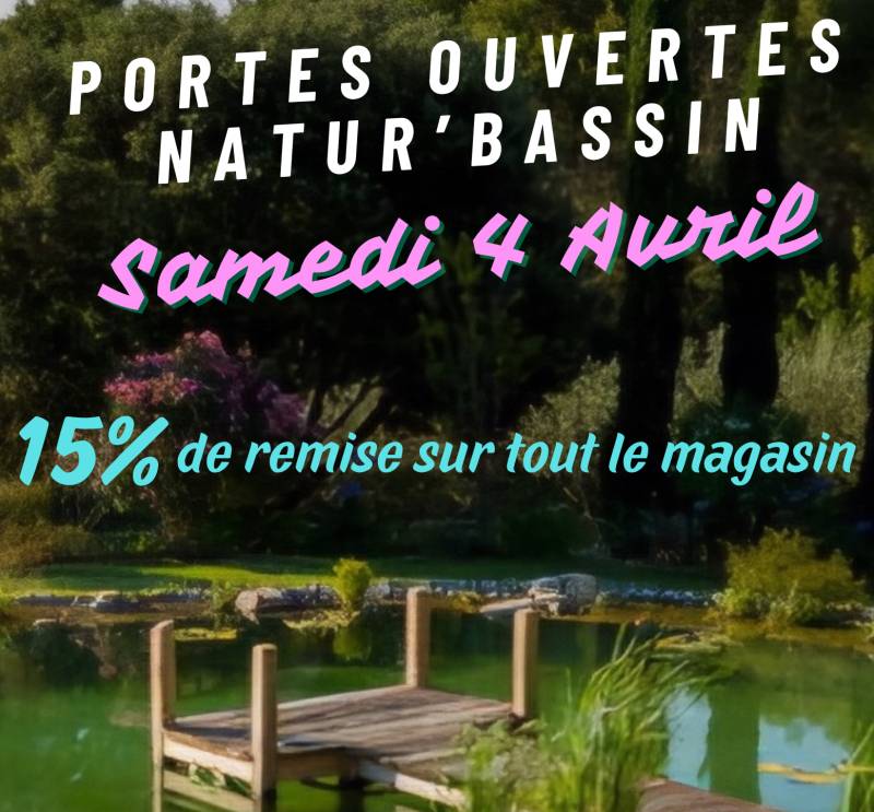 Portes Ouvertes Samedi 4 Avril de 9H à 18H  15% de remise sur tout le magasin