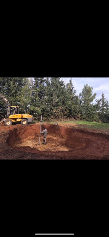 Etape de création de piscine Naturelle
